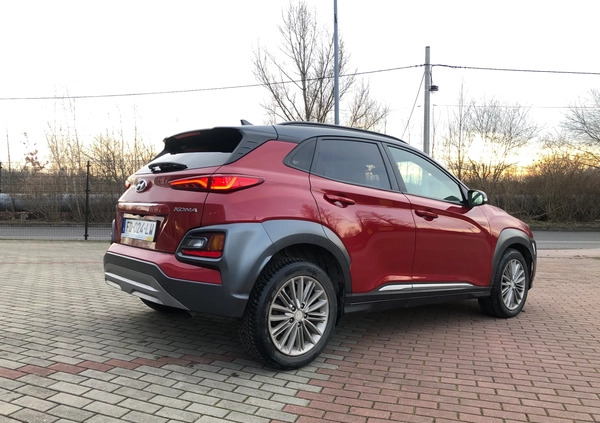 Hyundai Kona cena 75900 przebieg: 93000, rok produkcji 2019 z Pabianice małe 56